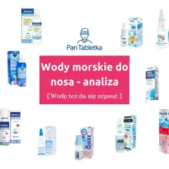 Wody morskie dla niemowląt: ranking i analiza. Na zdjęciu różne preparaty, np. Marimer Baby, Disnemar Baby, Baby Cap.