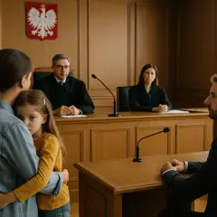 Matka tuli córkę w sali sądowej, gdy rozważano, za co mogą odebrać dzieci rodzicom.