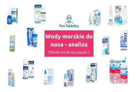 Wody morskie dla niemowląt: ranking i analiza. Na zdjęciu różne preparaty, np. Marimer Baby, Disnemar Baby, Baby Cap.