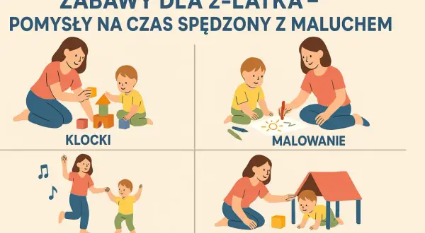 Kreatywne zabawy z dwulatkiem: budowanie z klocków, malowanie, taniec i tor przeszkód. Radość i rozwój malucha.